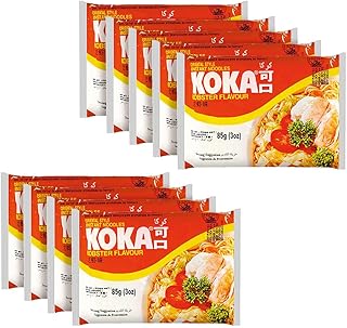 KOKA Oriental Instant Lobster Flavour Noodles - Pack Of 9 "(Halal Certified)" - Non Vegetarian, 765 Gm