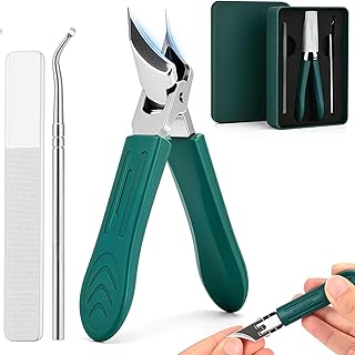 SKINPLUS Nail Cutter Set – 3Pcs Sharp Stainless Steel Nail Clipper & Trimmer Kit for Adults, Professional Manicure Set for Men & Women, Portable Nail