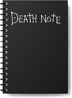zenithink Death Note Wiro Journal Notebook | 80 gsm Paper With 350GSM Hard Cover | UnRuled | Pages - 160 | Count - 1 | 8X6 INCHES | A5 Size | Wiro Bin