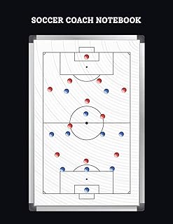 Soccer Coach Notebook: Whiteboard With Soccer Game Tactical Scheme Playbook For Soccer Coaches To Use To Plan Games - Space To List Players, Soccer ..