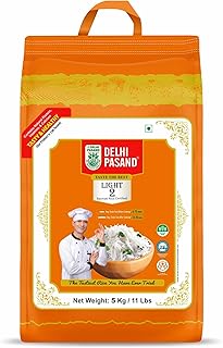 Delhi Pasand Light 5Kg | India’s First Cholesterol-Free Basmati Rice Brand | Redefining Healthy Eating | Rich in Aroma & Flavour