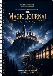 A5 Spiral Notebook – Premium Ruled Journal (120 Pages) | Hard Cover Fantasy Design | Thick Paper Writing Notebook for Office, Students & Gifting