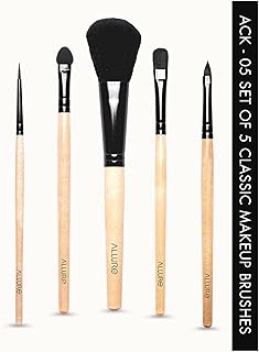 Allure Classic ACK - 05 Makeup Brush Set - Pack Of 5 Face & Eye Makeup Brushes