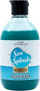 Sage Apothecary Natural Body Wash for Refreshing, Healthy Skin- 300ml (Sea Splash)