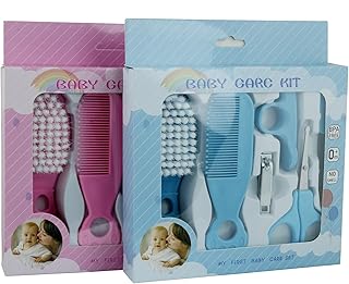 New Born Baby 6 in1 Nail Grooming Kit for Baby Manicure Set with Kids Nail Cutter, Tweezer, Nail Filer and Scissors (Pack of 2)