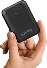 AGARO Nano Power Bank 10000 mAh, 22.5W Power Delivery for Smartphones, Portable, USB A & C Output, USB C Input, Fast Charge Technology for Tablets, He