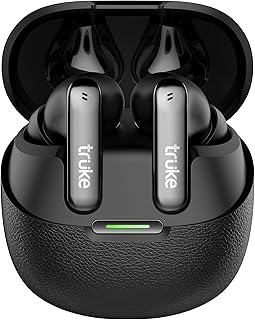 truke New Launch [2025] Mega 7 True Wireless in-Ear Earbuds w/ 24-Bit 360 Spatial Audio, 60H Playtime & Fast Charging Buds, Dual Pairing, 40ms Low Lat