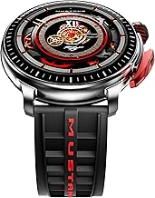 GOBOULT Mustang Racer Smart Watch 1.43'' AMOLED Display, Rotating Bezel, BT Calling, 150+Watchfaces, 500 Nits Brightness, AI Voice Assistant, SpO2 Mon