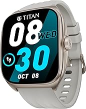 Titan Evolution Smartwatch Comes with 1.85” AMOLED Display with 390 * 450 Pixel Resolution|SingleSync BT Calling|AI Voice Assistant|100+ Sports Modes