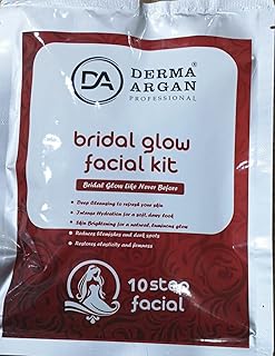 Bridal Glow Facial Kit, 10-Step Skincare Treatment, Deep Cleansing and Brightening
