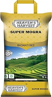 Heaven's Harvest Super Mogra (Broken) Basmati Rice Tasty, Non-sticky & Rich Aroma | 5 KG