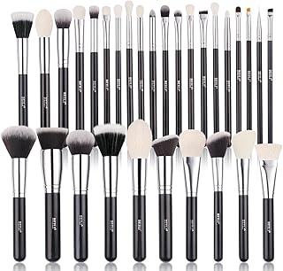NANCY AJRAM X BEILI 30Pcs Professional Makeup Brush Set Original Natural-Synthetic Kabuki Foundation, Face Powder, Highlighter, Contour, Eye Shadow, E
