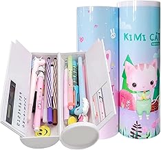 Multipurpose Pencil Box with Solar Calculator - Large Cartoon Printed Pencil Case for Kids | Big Size Stationery Organizer for School | Smart Pencil B