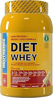 Diet Whey 30g Protein Powder | High Protein with Whey Isolate & Concentrate, Fiber, L-Carnitine, CLA, Green Tea, Green Coffee, MCT & Digestive Enzymes