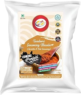 Am 2 Pm - Tandoori Seasoning - 1 Kg | 100% Pure and Natural Multipurpose Seasoning | Authentic Indian Spice Blend for Grilling - Ideal for Tandoori Di