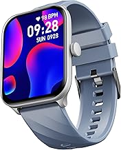 CELLECOR M5 Plus 2.01" IPS HD Display | 700 NITS | BT-Calling | AOD | IP67 | BT v5.4| Smartwatch - Silver Cool Grey