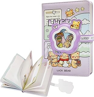 FunBlast Aesthetic Diary for Girls – A5 Size Kawaii 3D Journal with Magnetic Lock, Color Printed Pages, Cute Notebook Diary Set for Girls – 96 Sheets