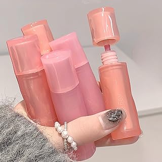 Gege Bear Light Mirror Lip Glaze | Moisturizing & Long Lasting | Hydrating & Non-Sticky Shades | Liquid Lipstick with Brush Applicator | Waterproof Ae