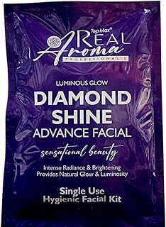 Diamond Beauty Facial Kit, 6-Step Professional Treatment,6 Single Use Facial in 1 pack