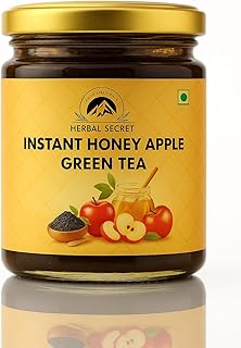 Herbal Secret Instant Honey Apple Green Tea-250g Syrup I Natural Blend of Green Tea, Apple & Honey I Refreshing Taste I Antioxidant Rich I Skin Glow I