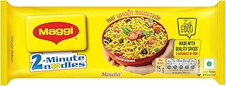 MAGGI 2-Minute Instant Noodles, Favourite Masala Taste, Masala Noodles With Goodness Of Iron, Made With Choicest Quality Spices, 420g/450g Pouch (weig