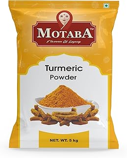 Motaba Turmeric Powder, Haldi Powder | Vegetarian | No Artificial Colours | Enhance Your Dishes Naturally with our Finely Ground Turmeric Powder(5kg,