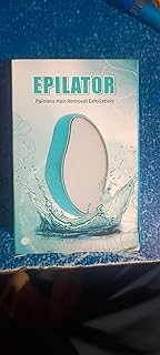 Epilator Painless Hair Removal and Exfoliation Tool, Blue, Oval Shape
