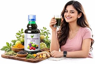 A to Z Booster Juice for All | Herbal Health Drink for Children | Natural Immunity Booster & Multivitamin Juice | Daily Growth & Wellness Support | 50
