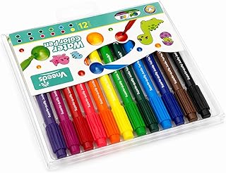 12 Color Water Color Pen Set for Kids & Adults – Washable Sketch Pens for Drawing, Coloring, Art & Craft, School Supplies, Smooth Ink Markers, Non-Tox