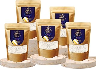 Maharani Sona Masuri Rice 5 kg (5 x 1 kg) | Single Polished, Lightweight Rice | Naturally Gluten-Free | Soft & Fluffy Rice for Idli, Dosa & Pongal