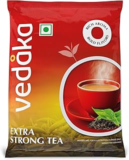 Amazon Brand - Vedaka Extra Strong Tea Powder 500G | Kadak Chai | Bold & Aromatic | Black Tea