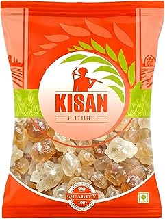 Kisan Future Organics Pure Gond Katira 100g | Natural Edible Gond for Summer Drinks, Falooda & Sweets | Cooling Superfood for Digestion, Hydration & S