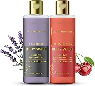 Lavender & Cherry Body Wash Combo | Refreshing & Nourishing Shower Gel | Gentle Daily Cleansing for Smooth & Hydrated Skin 400ML