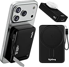 Lifelong Electronics 20000mAh (Double Capacity) MagSafe Wireless Power Bank | iPhone, Apple AirPods & All Qi Enabled Phones | Supports Wired Fast Char