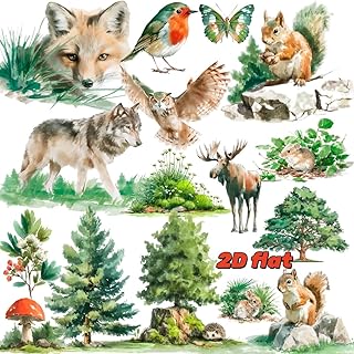 A Set of 20 Creative Retro Series Handmade Solid Stickers, Diary Decoration, Notebook, Journal, Book, Guitar, 79