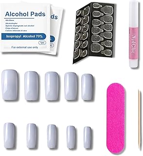 10 Fake Nails With More Other Tooks Nail Art Kit Combo | Professional Nail Art Kit for Women | Trendy Nail Designs | 7 Tools DIY Manicure and Pedicure