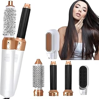 Drumstone 𝟭𝟓-𝐘𝐞𝐚𝐫 𝐖𝐚𝐫𝐫𝐚𝐧𝐭𝐲 - 5-in-1 Hair Dryer Brush & Styler | Curl, Straighten, Volumize & Dry with Auto-Curl Technology | Frizz Control, Shine & Mu