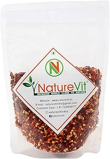 NatureVit Red Chilli Flakes 5 Kg | Spicy Seasoning for Pizza, Pasta, Soups & Indian Cooking | Pure, Aromatic & Flavorful | No Additives or Preservativ