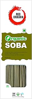 Red Dragon Japanese Soba Noodles Fresh And Delicious Organic Tasty Cuisine 300Gm (Pack Of 1) |No Preservatives, Vegetarian