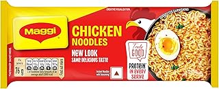 MAGGI 2-Minute Chicken Instant Noodles with Great Taste & Aroma, Protein in Every Serve, Ready to Cook Noodles, 284g/304g (weight may vary)