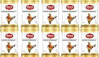 Bharat Healthy Garam Masala, Premium Grade Indian Spice Blend, 1kg Packets, Pack of 10