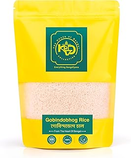 KVD Collection Bangla Premium Fragrant Aromatic Gobindobhog Rice - 5KG| Bengal 100% Natural Vegetarian, No Artificial Chemical or Preservatives - Airt