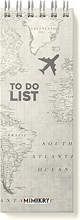 Mimikry Premium To Do List Planner | 3.25 x 9 inch Wirobound Desk Pad | 120 GSM, 100 Pages | Hard Cover Daily Task Organizer & Checklist Notebook for