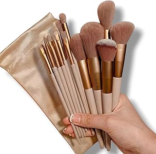 Professional 13-Piece Makeup Brush Kit – Ultra-Soft, Durable Bristles for Smooth Makeup Application – Ideal for Beginners & Experts