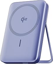 Ambrane Qi2 Magsafe Wireless 10000mAh Powerbank, Faster 15W Wireless Charging, Better Magnetic Strength, Low Heat with Qi2 Certified Technology, Metal