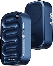 DailyObjects Loop Qi2 Certified 20000 Mah Mag-Safe Compatible Aluminium Wireless Power Bank|Fast Charging| Compatible with Samsung/OnePlus/iPhone 12/1