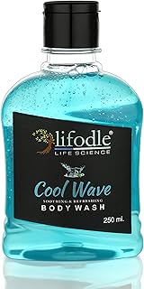 Lifodle Premium Cool Wave Body Wash | Soothing & Refreshing, Vitamin – E, Effective Against Dirt, Gentle on Skin, | - 250 ML (Pack of 1)