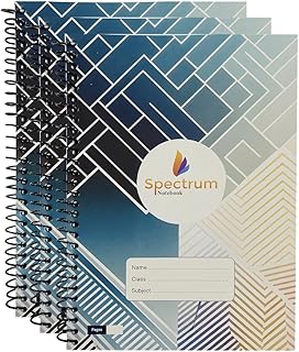 A4 Spiral Blue Notebook | Durable Spiral Binding – Perfect for Students Journaling Office School and Creative Writing | Premium Paper with Glossy Fini
