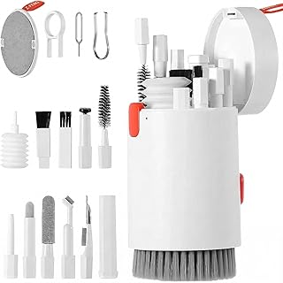 20-in-1 Electronics Cleaning Kit for Laptop, Keyboard, Phone & Camera – Multi-Function Screen Cleaner with Brush, Keycap Puller, Spray Bottle & Earbud