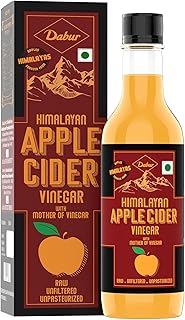 Dabur Himalayan Apple Cider Vinegar with Mother of Vinegar | Raw, Unfiltered, Unpasteurized | For weight loss and boost immunity| No added colours or